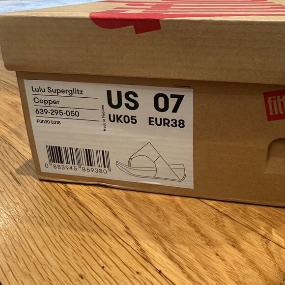 Fitflop Lulu Copper Superglitz Brand New - Picture 6 of 6